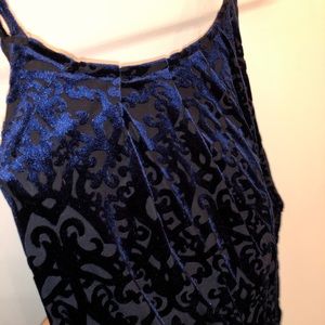 Francesca’s Medium Navy Shimmer Dress